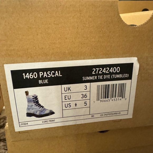 Doc Martens 1460 Tie Dye Pascal Leather Boots - Picture 10 of 11